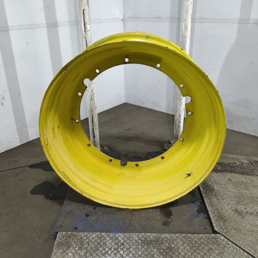 18"W x 42"D, John Deere Yellow 12-Hole Stub Disc , -3.25" Offset