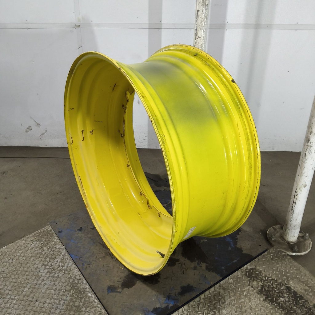 18"W x 42"D, John Deere Yellow 12-Hole Stub Disc , -3.25" Offset