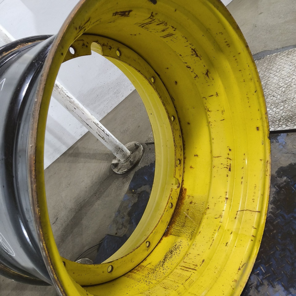 23"W x 38"D, John Deere Yellow 12-Hole Stub Disc , -3.31" Offset