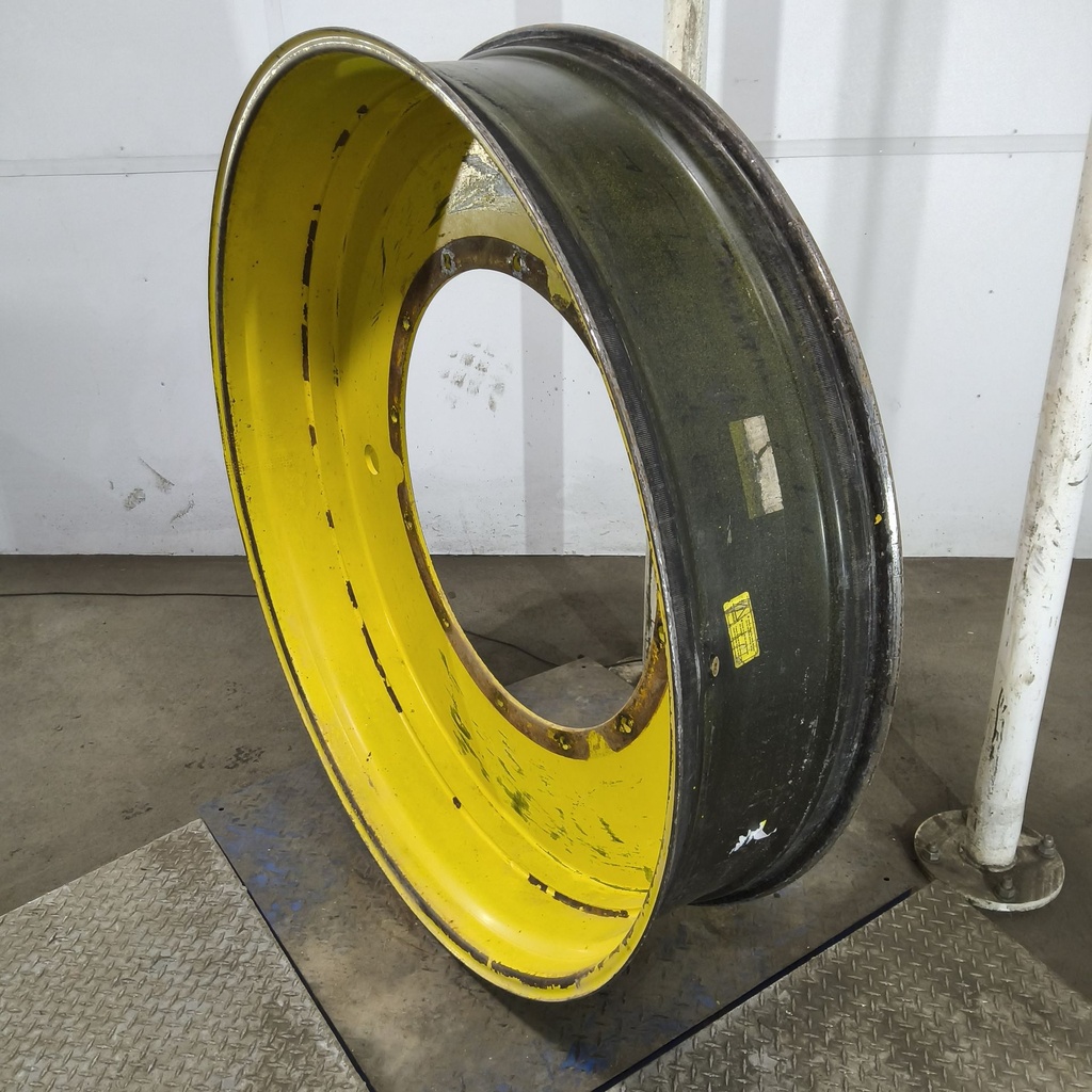 12"W x 54"D, John Deere Yellow 12-Hole Stub Disc , -3.25" Offset