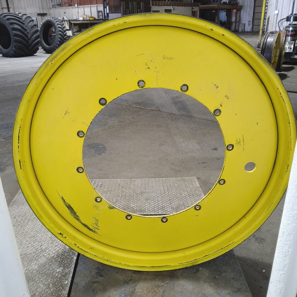 12"W x 54"D, John Deere Yellow 12-Hole Stub Disc , -3.25" Offset