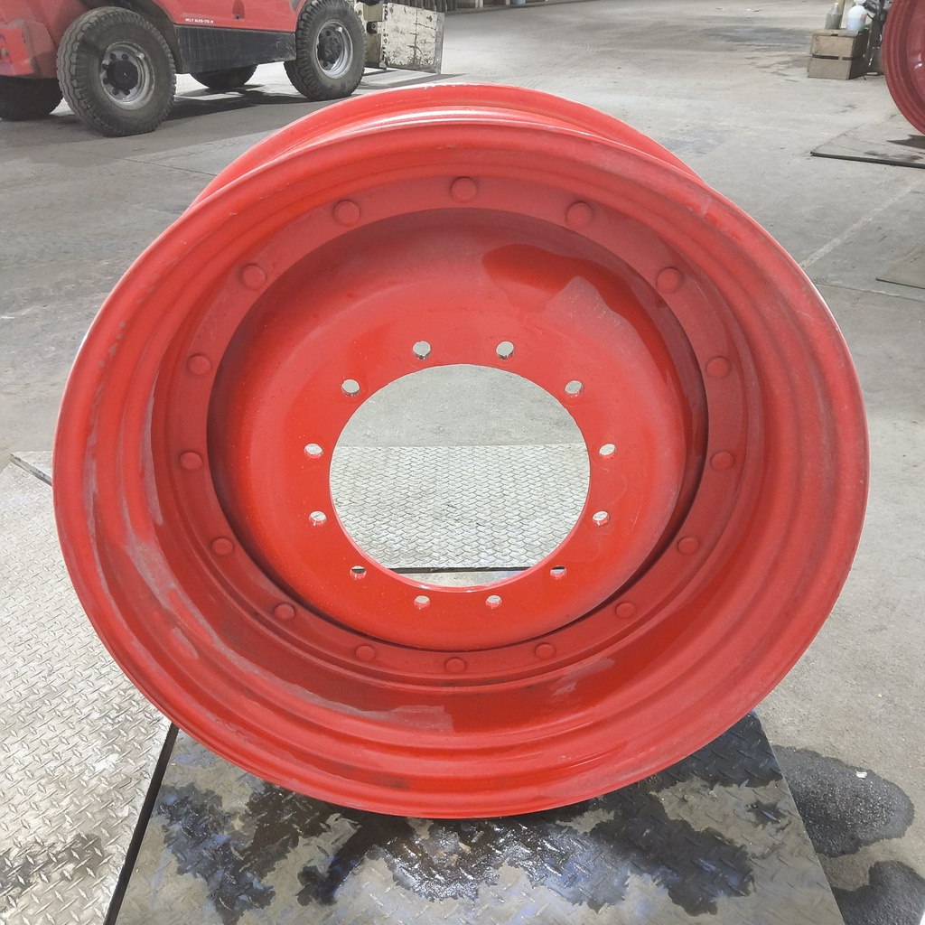 11"W x 38"D, Fendt/Agco Red 16-Hole Stub Disc , 2.31" Offset