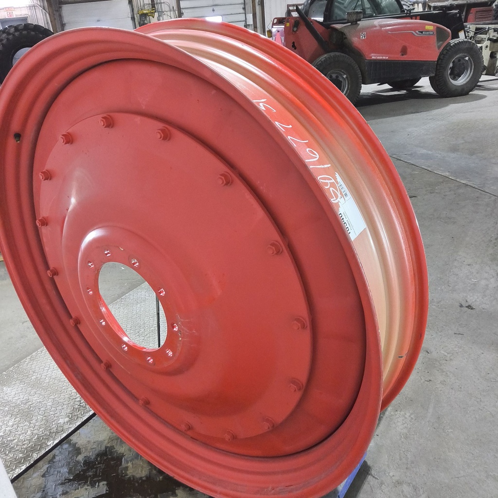 11"W x 54"D, Fendt/Agco Red 16-Hole Stub Disc , 2.25" Offset