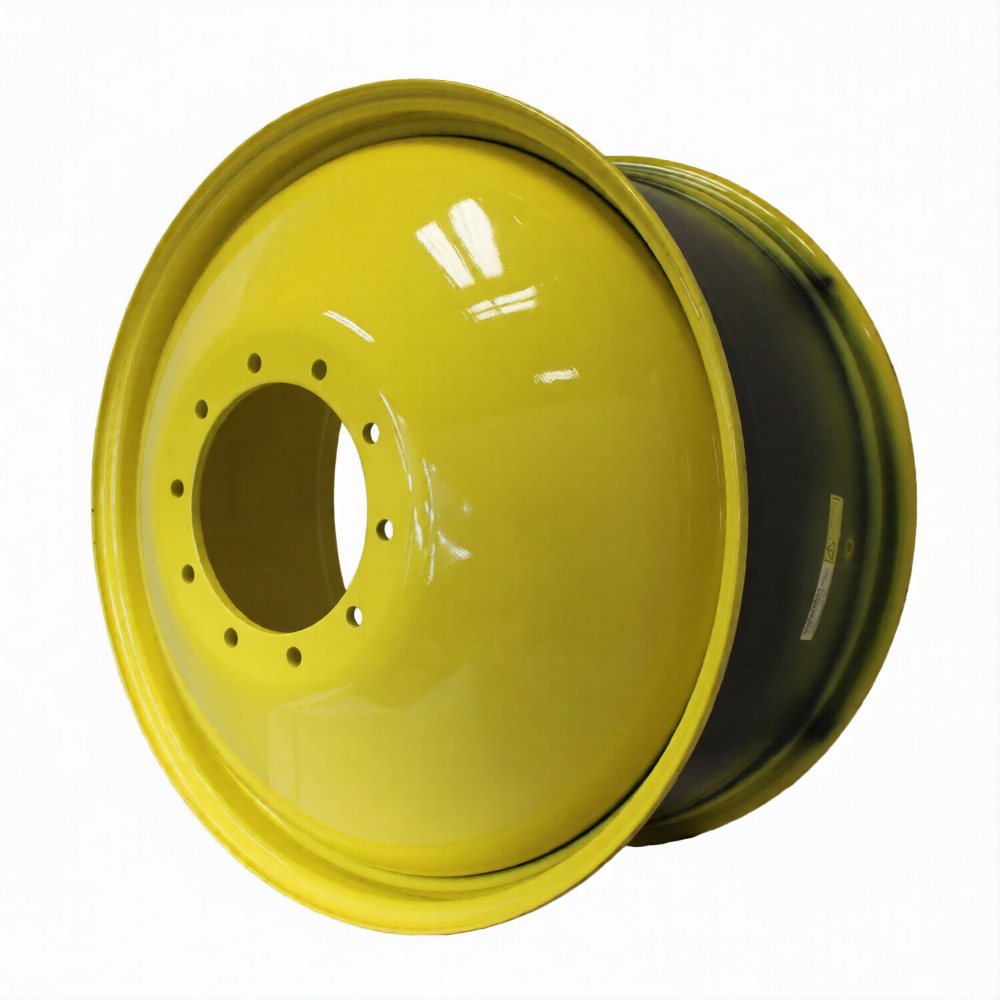 18"W x 38"D, John Deere Yellow 10-Hole Dolly Dual-Inside , 15" Offset