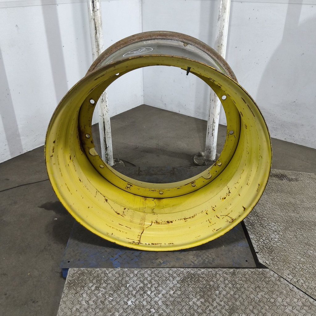 23"W x 38"D, John Deere Yellow 12-Hole Stub Disc , -3.44" Offset