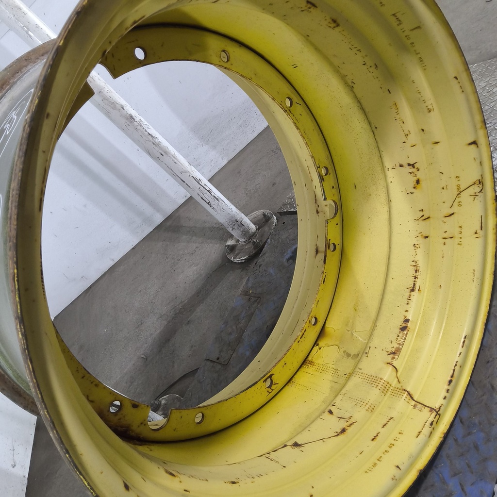 23"W x 38"D, John Deere Yellow 12-Hole Stub Disc , -3.44" Offset