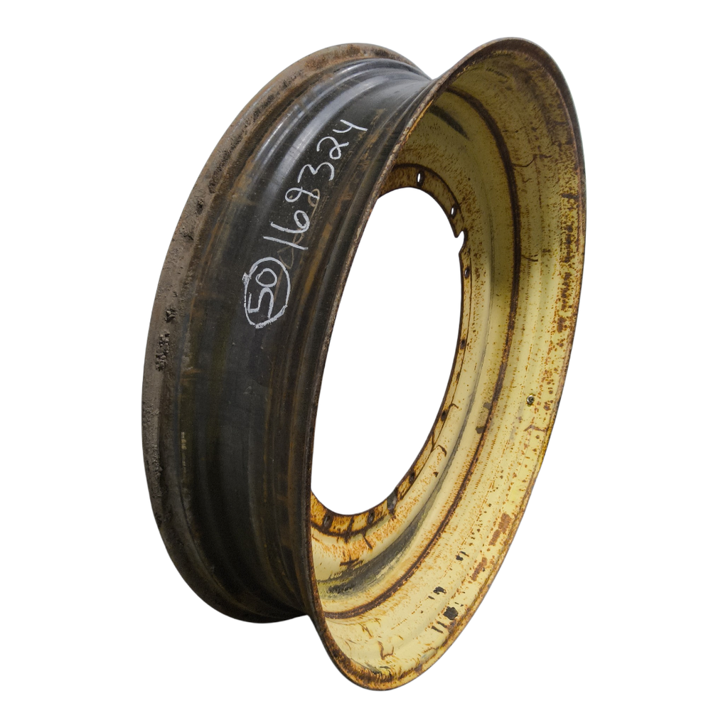 12"W x 50"D, John Deere Yellow 12-Hole Stub Disc , -3" Offset