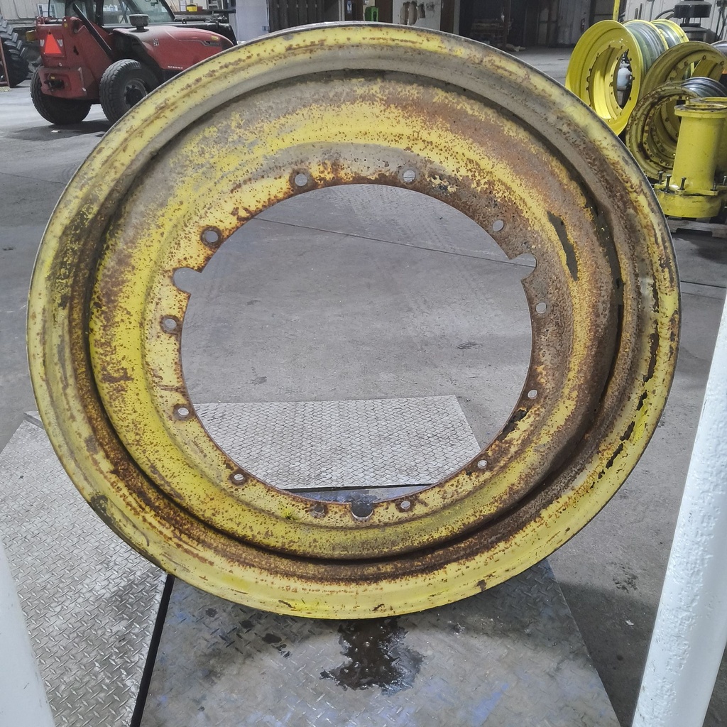 12"W x 50"D, John Deere Yellow 12-Hole Stub Disc , -3" Offset