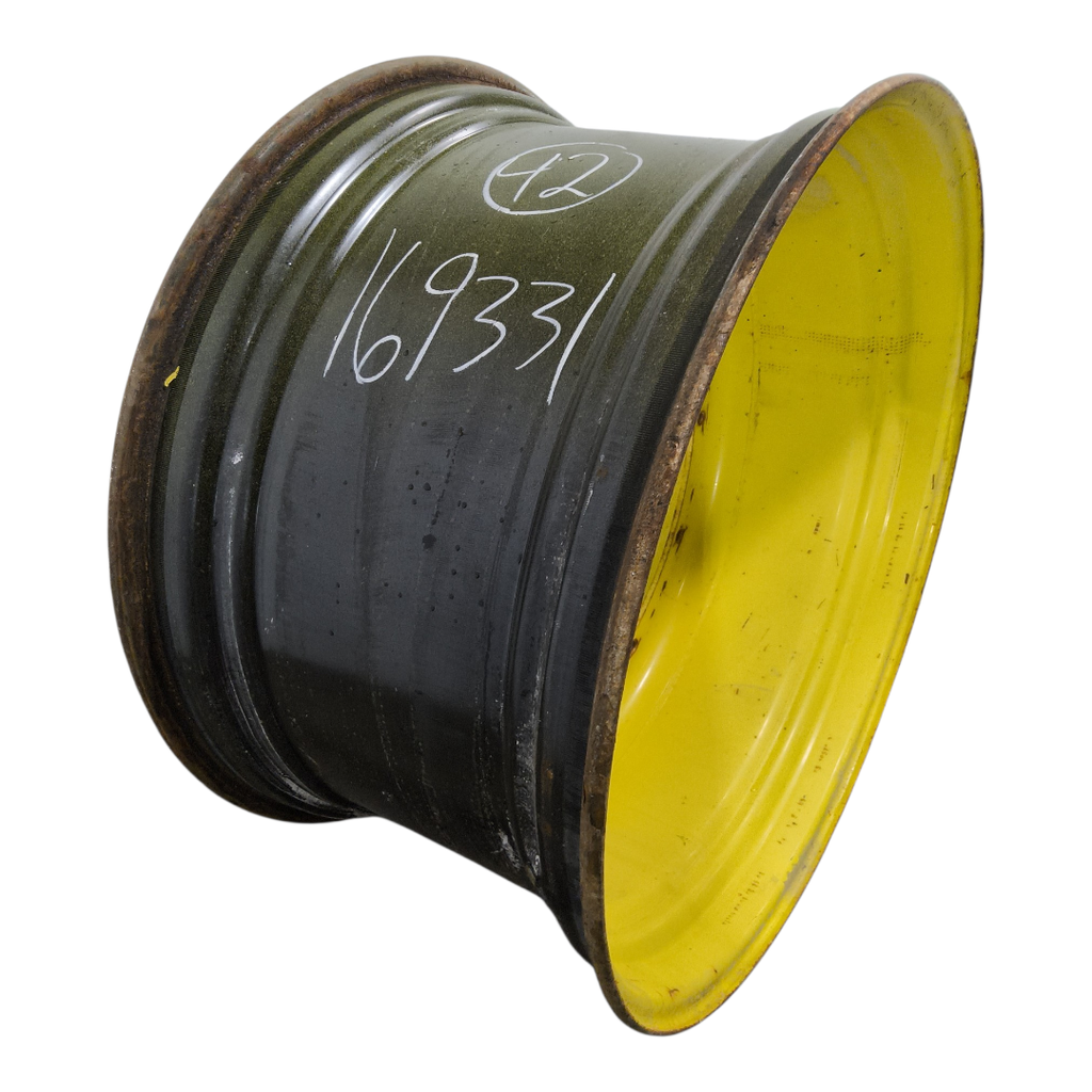 23"W x 42"D, John Deere Yellow 12-Hole Stub Disc , -3.5" Offset