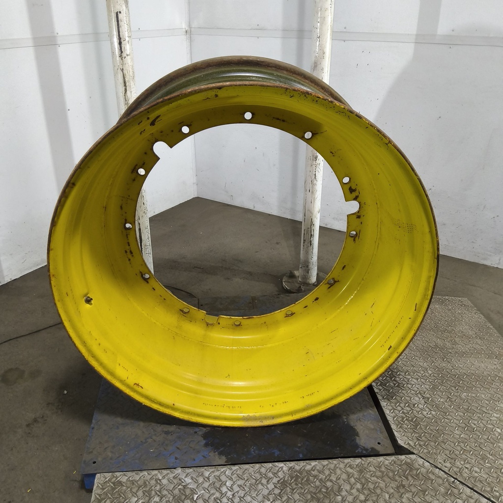 23"W x 42"D, John Deere Yellow 12-Hole Stub Disc , -3.5" Offset