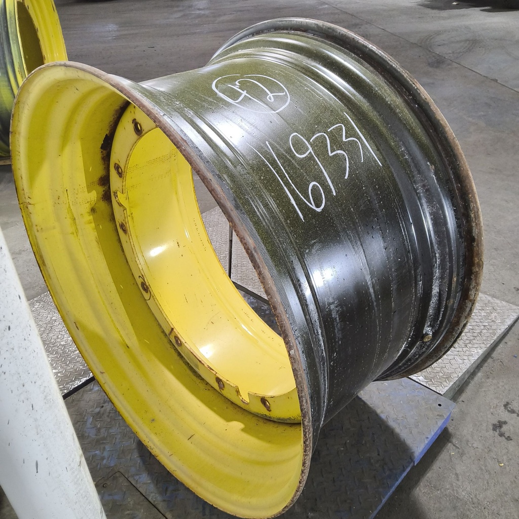 23"W x 42"D, John Deere Yellow 12-Hole Stub Disc , -3.5" Offset