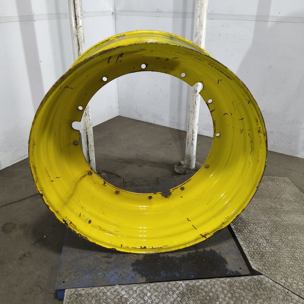 18"W x 42"D, John Deere Yellow 12-Hole Stub Disc , -3.25" Offset