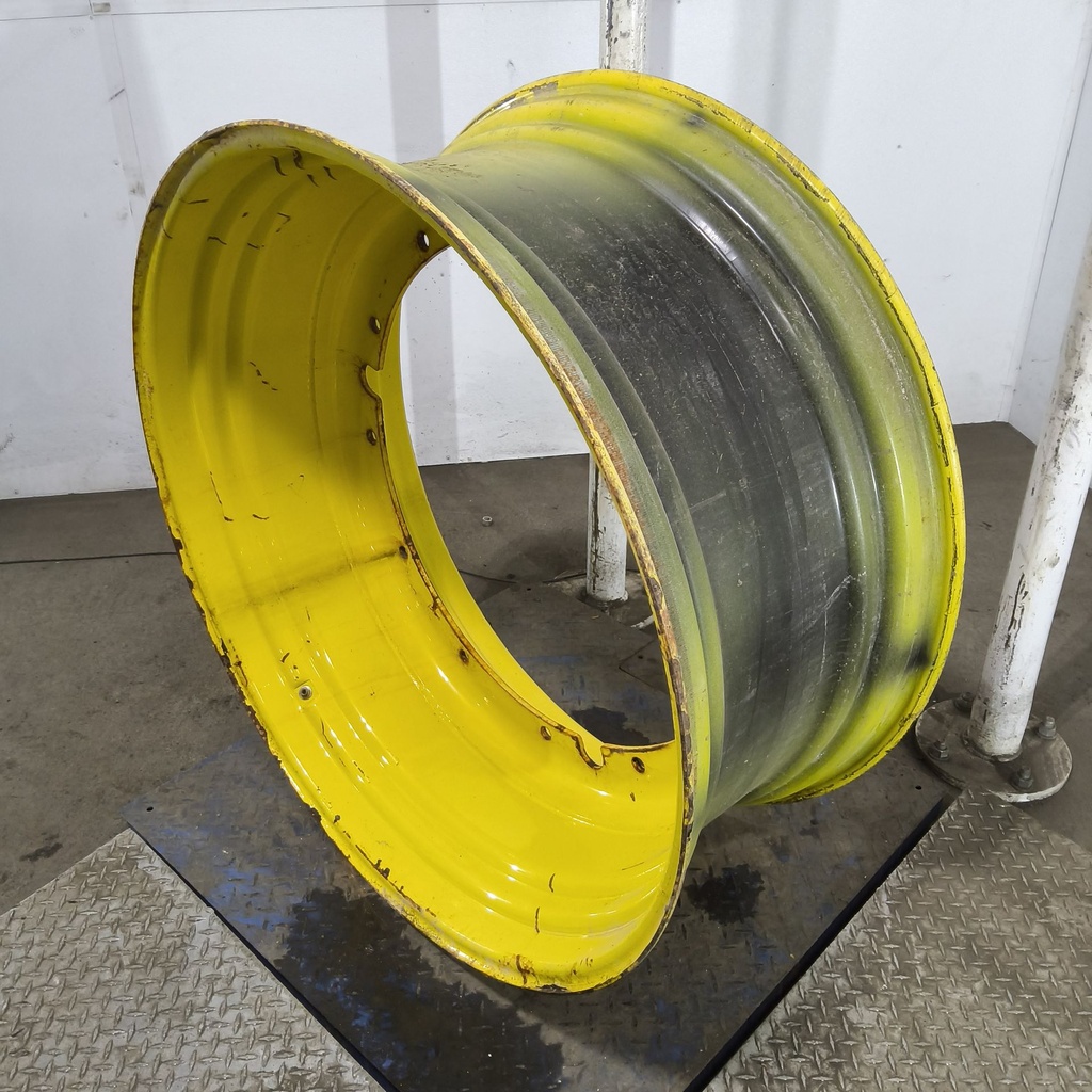 18"W x 42"D, John Deere Yellow 12-Hole Stub Disc , -3.25" Offset