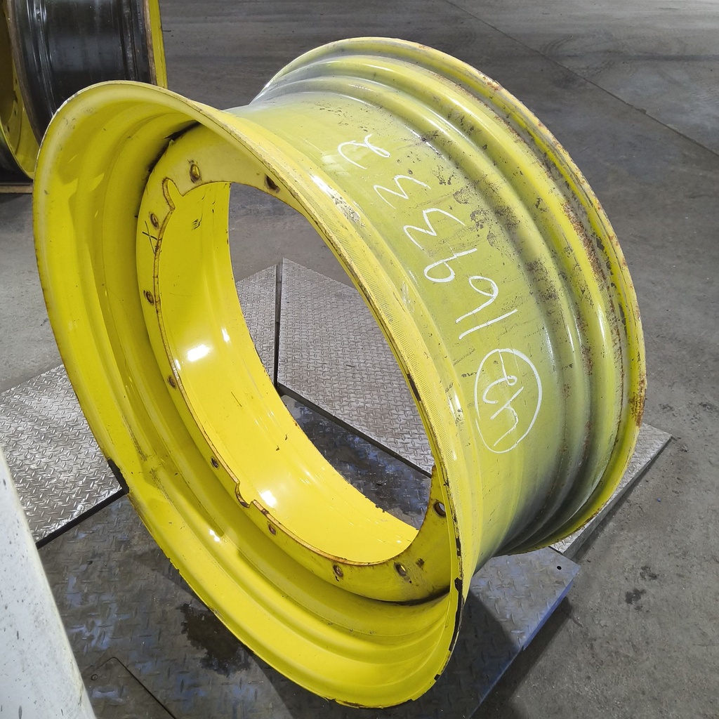 18"W x 42"D, John Deere Yellow 12-Hole Stub Disc , -3.25" Offset