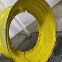 18"W x 42"D, John Deere Yellow 12-Hole Stub Disc , -3.25" Offset