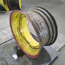 15"W x 30"D, John Deere Yellow 8-Hole Waffle Wheel (Groups of 2 Bolts)