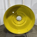 12"W x 54"D, John Deere Yellow 10-Hole Formed Plate , -9.25" Offset