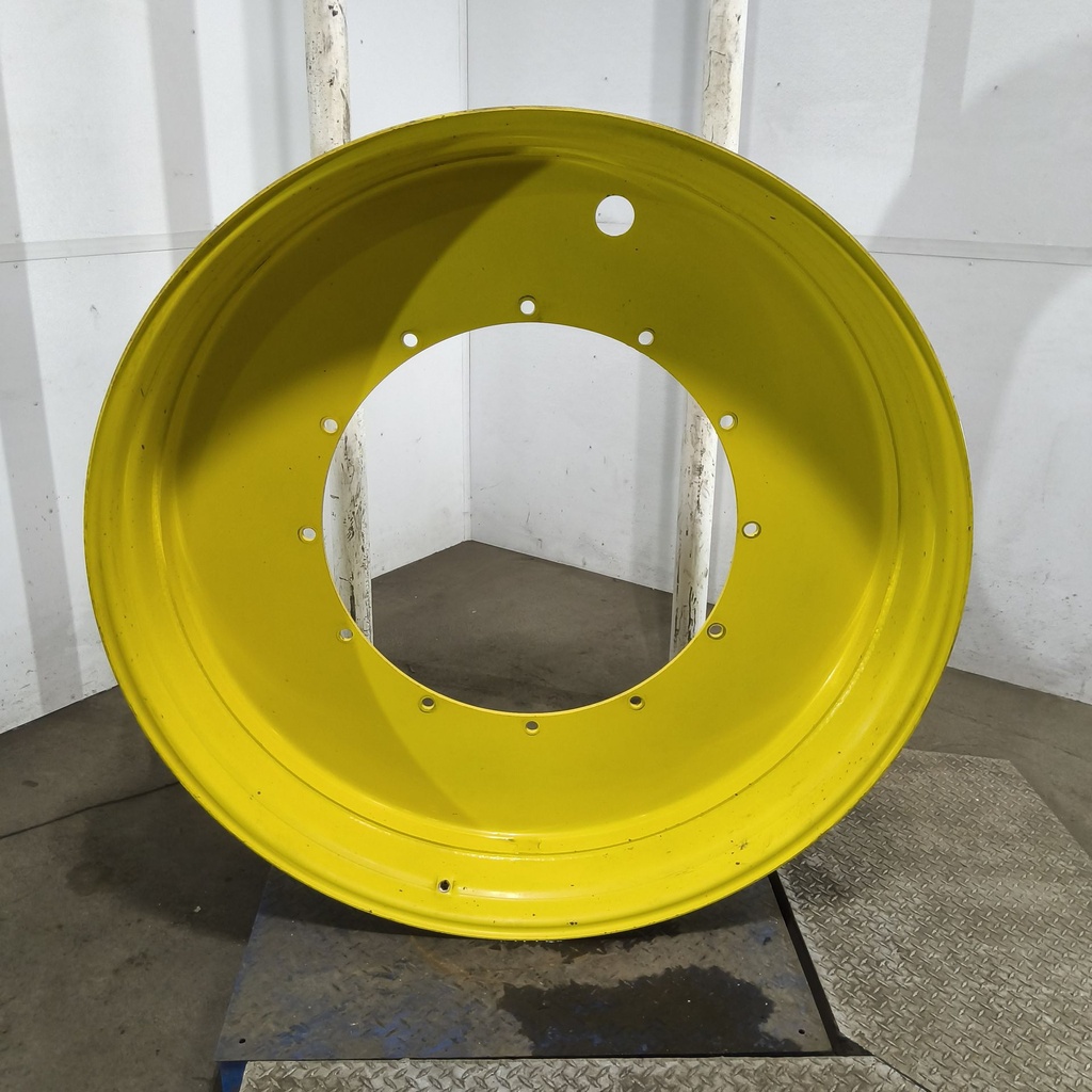 12"W x 54"D, John Deere Yellow 12-Hole Stub Disc , -3.25" Offset