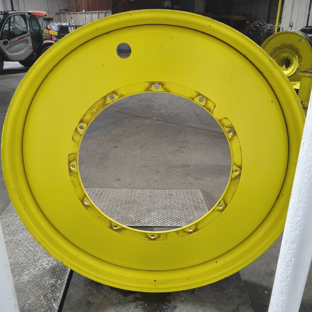 12"W x 54"D, John Deere Yellow 12-Hole Stub Disc , -3.25" Offset