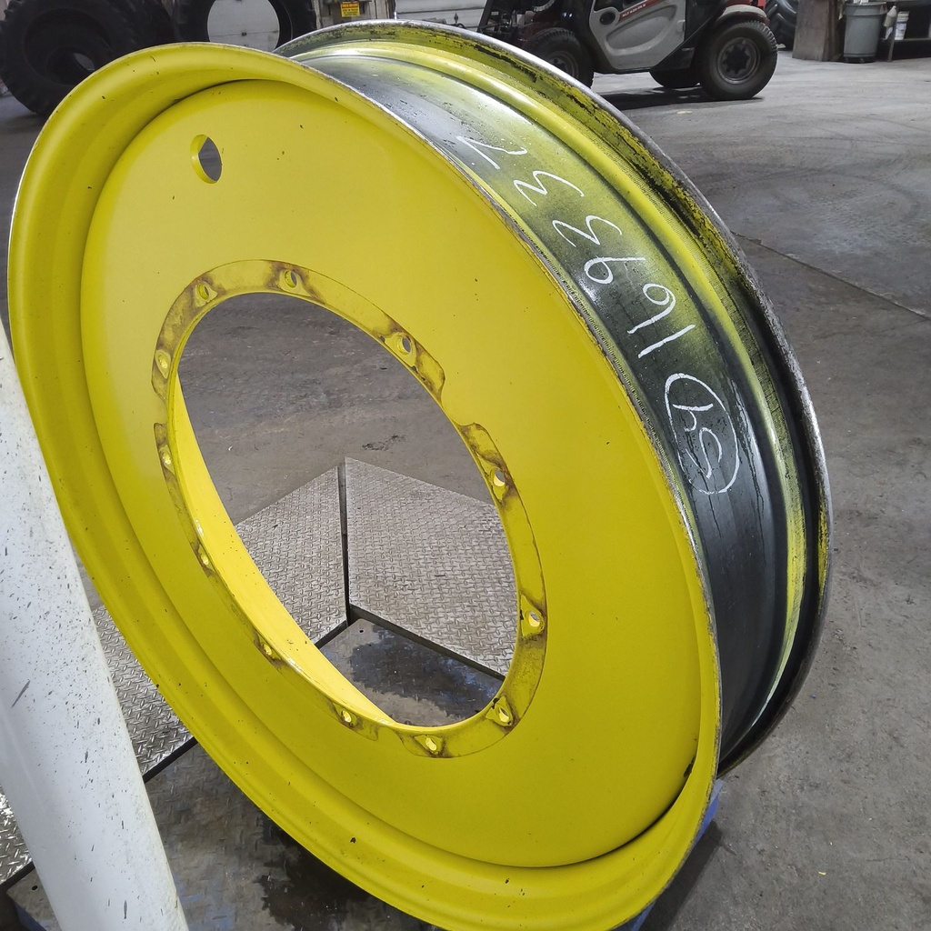 12"W x 54"D, John Deere Yellow 12-Hole Stub Disc , -3.25" Offset