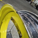 10"W x 42"D, John Deere Yellow 12-Hole Waffle Wheel (Groups of 3 bolts) , 5.75" Offset