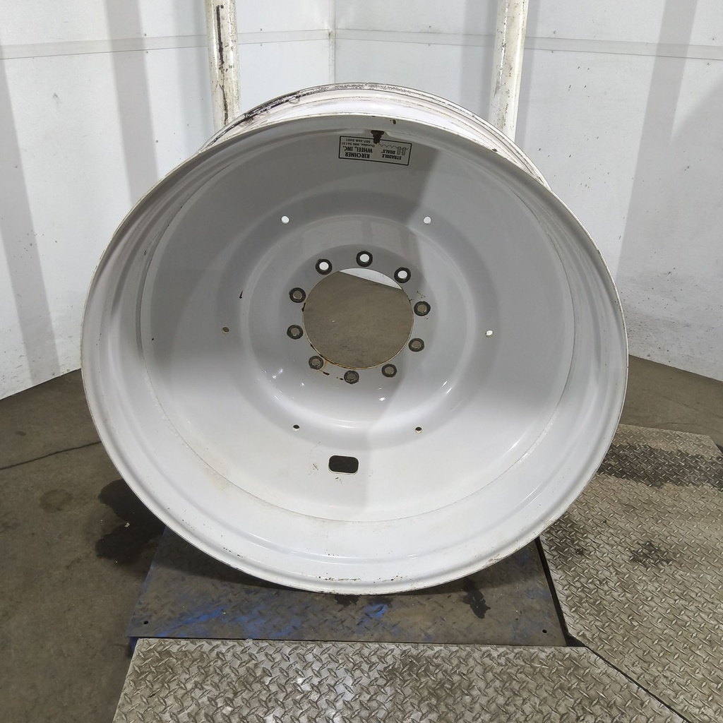16"W x 42"D, Ford / New Holland White 10-Hole Formed Plate , -6.81" Offset