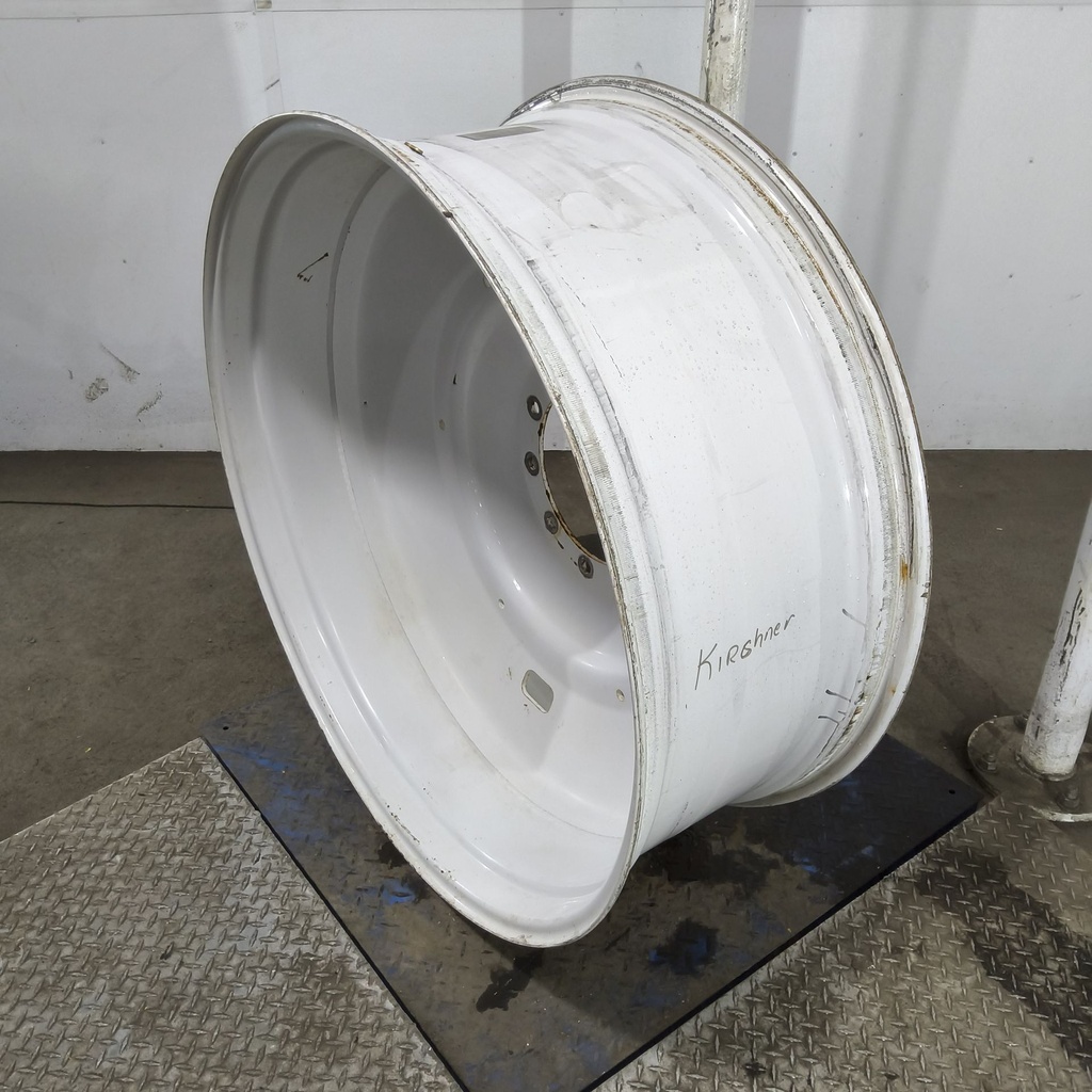 16"W x 42"D, Ford / New Holland White 10-Hole Formed Plate , -6.81" Offset