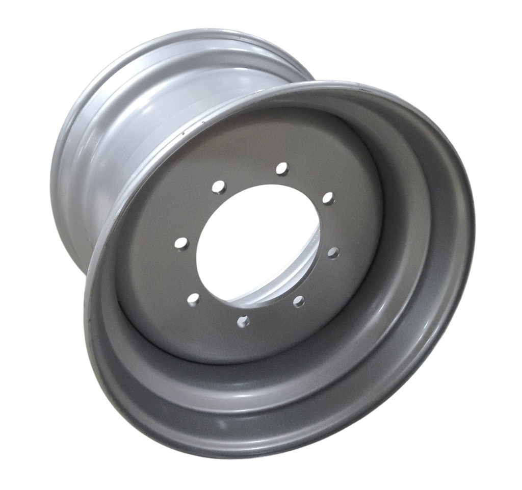 16"W x 22.5"D, Case IH Silver Mist 8-Hole Hub Pilot , -3" Offset