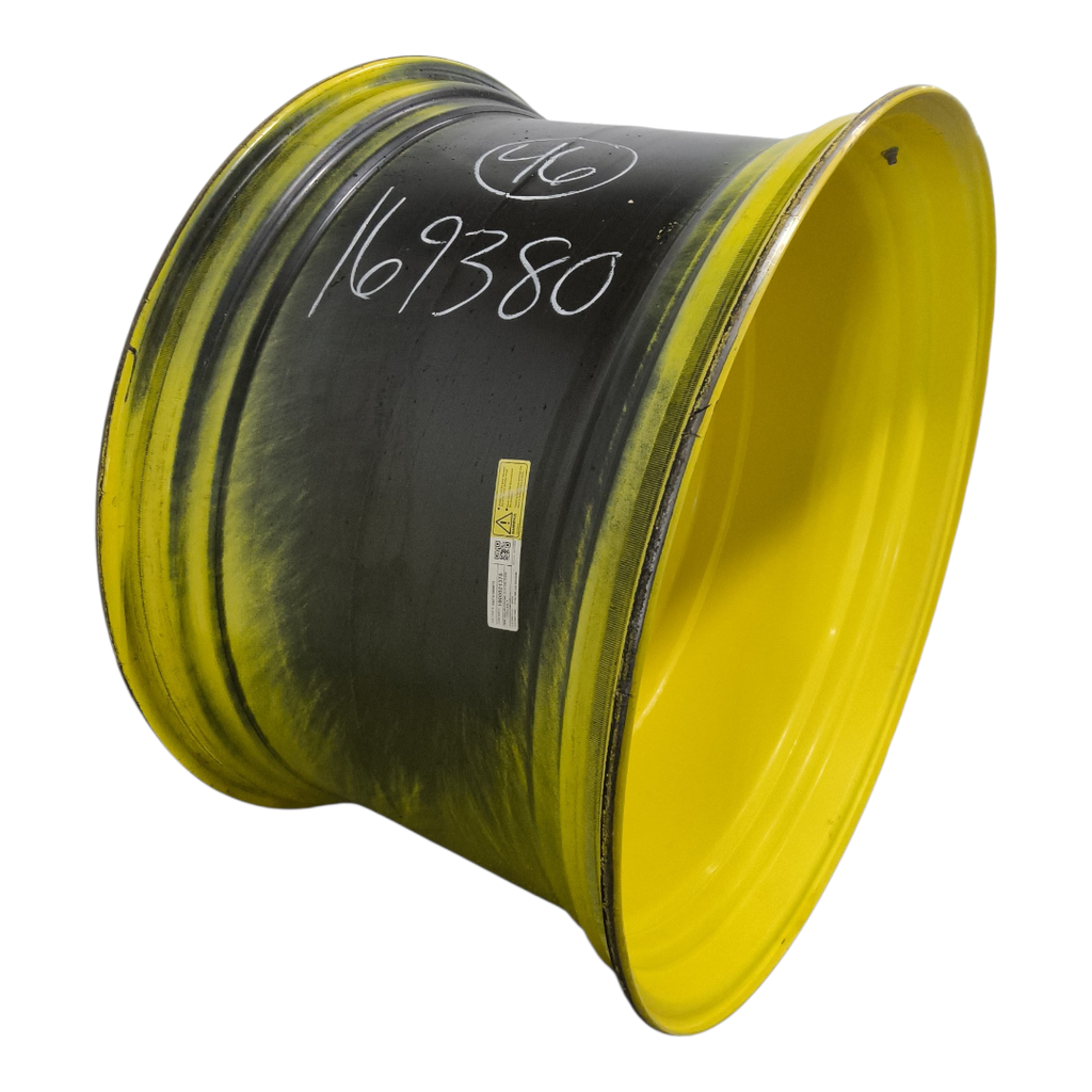 28"W x 46"D, John Deere Yellow 12-Hole Formed Plate Sprayer , -7.38" Offset