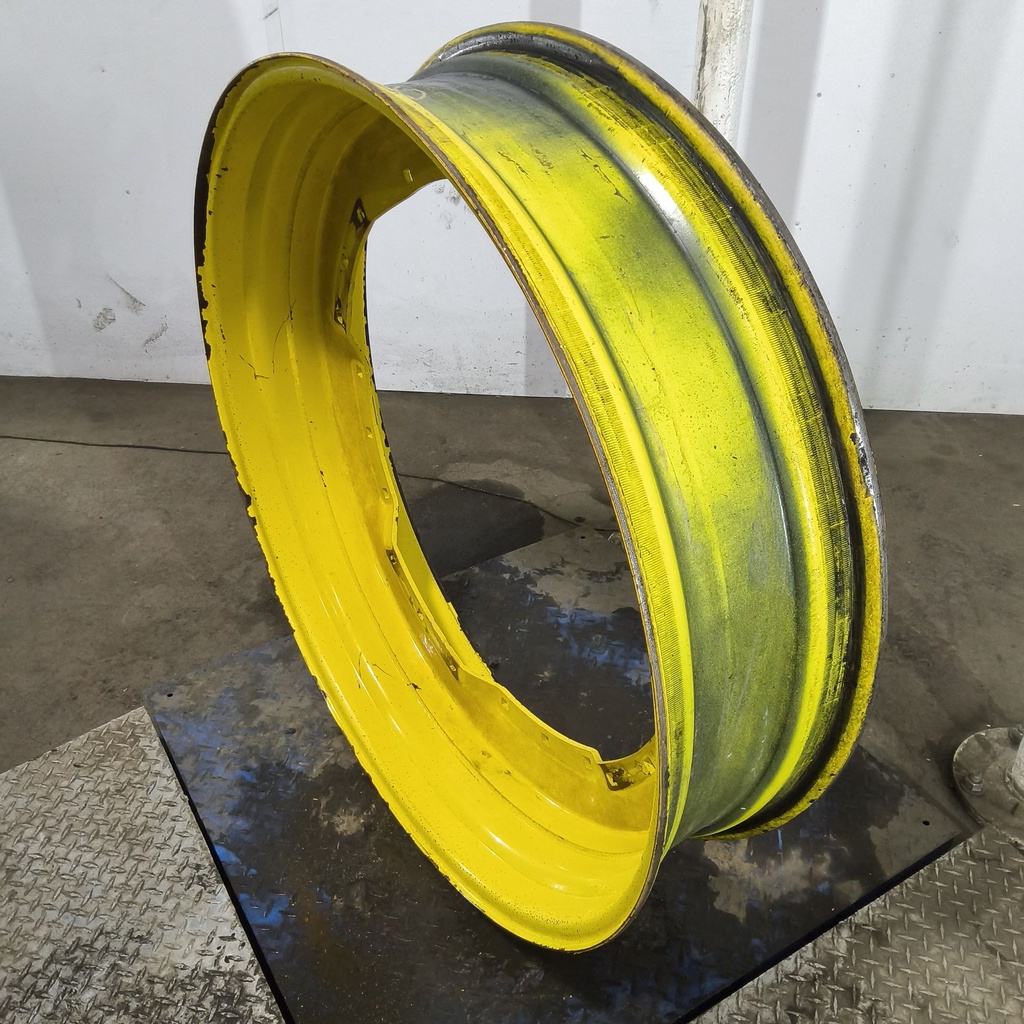 10"W x 42"D, John Deere Yellow 12-Hole Waffle Wheel (Groups of 3 bolts)