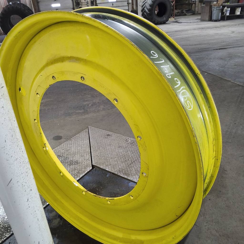 10"W x 54"D, John Deere Yellow 12-Hole Stub Disc , -3.25" Offset