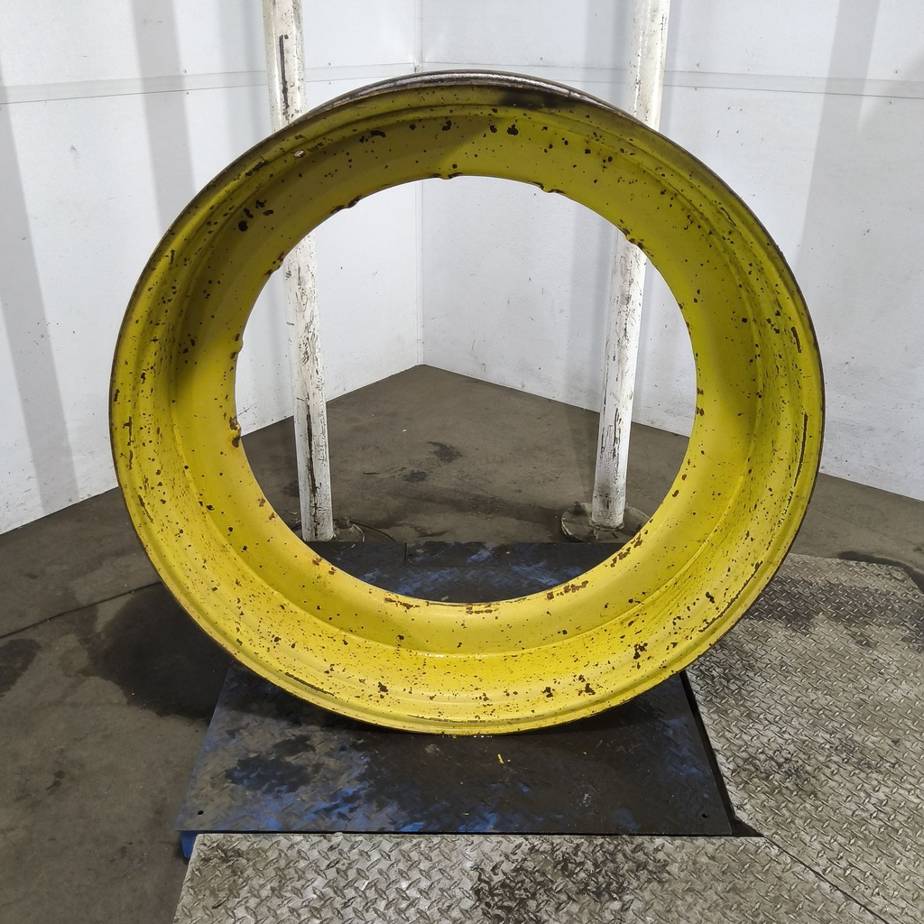 12"W x 46-38"D, John Deere Yellow Single Bevel Step-Up Rim , -0.5" Offset