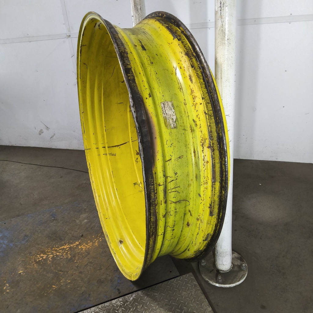 12"W x 50"D, John Deere Yellow 10-Hole Formed Plate , -14.94" Offset