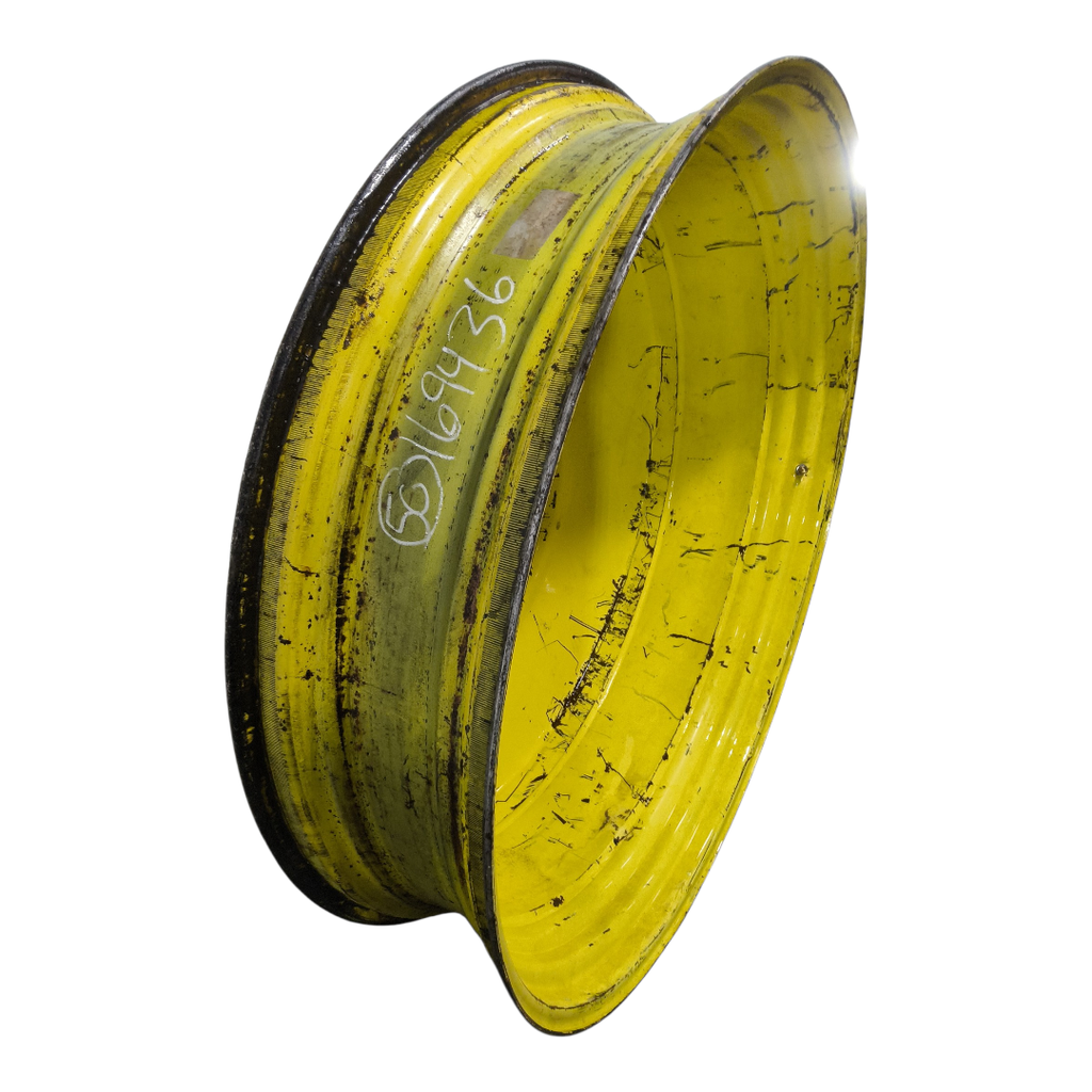 12"W x 50"D, John Deere Yellow 10-Hole Formed Plate , -14.94" Offset