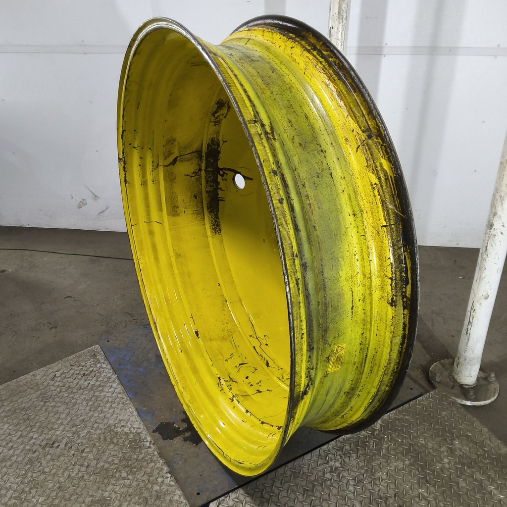12"W x 50"D, John Deere Yellow 10-Hole Formed Plate , -14.94" Offset