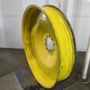 10"W x 54"D, John Deere Yellow 10-Hole Formed Plate , -7.75" Offset