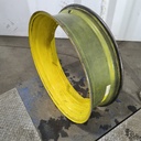 10"W x 34"D, John Deere Yellow 12-Hole Waffle Wheel (Groups of 3 bolts)