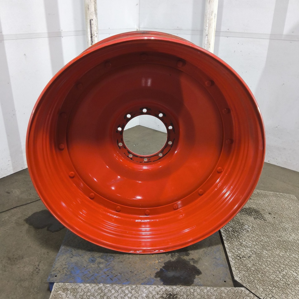 16"W x 46"D, Fendt/Agco Red 16-Hole Stub Disc , 0.88" Offset