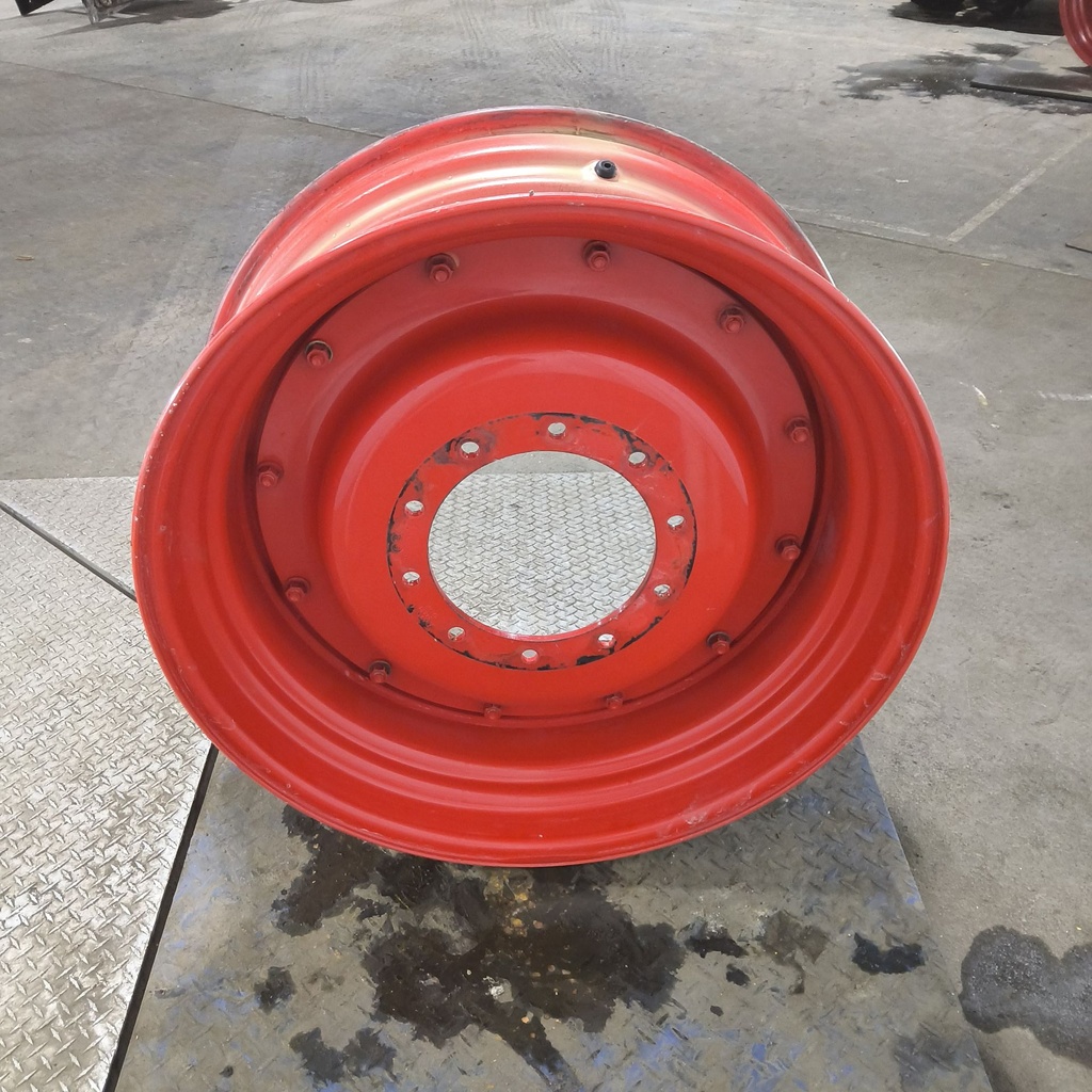 13"W x 34"D, Fendt/Agco Red 12-Hole Stub Disc , 1.75" Offset