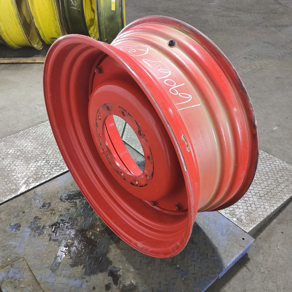 13"W x 34"D, Fendt/Agco Red 12-Hole Stub Disc , 1.75" Offset