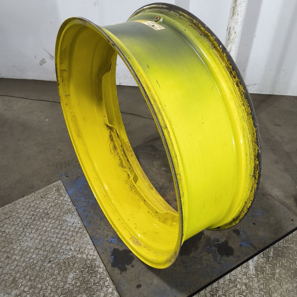 12"W x 38"D, John Deere Yellow 12-Hole Waffle Wheel (Groups of 3 bolts)