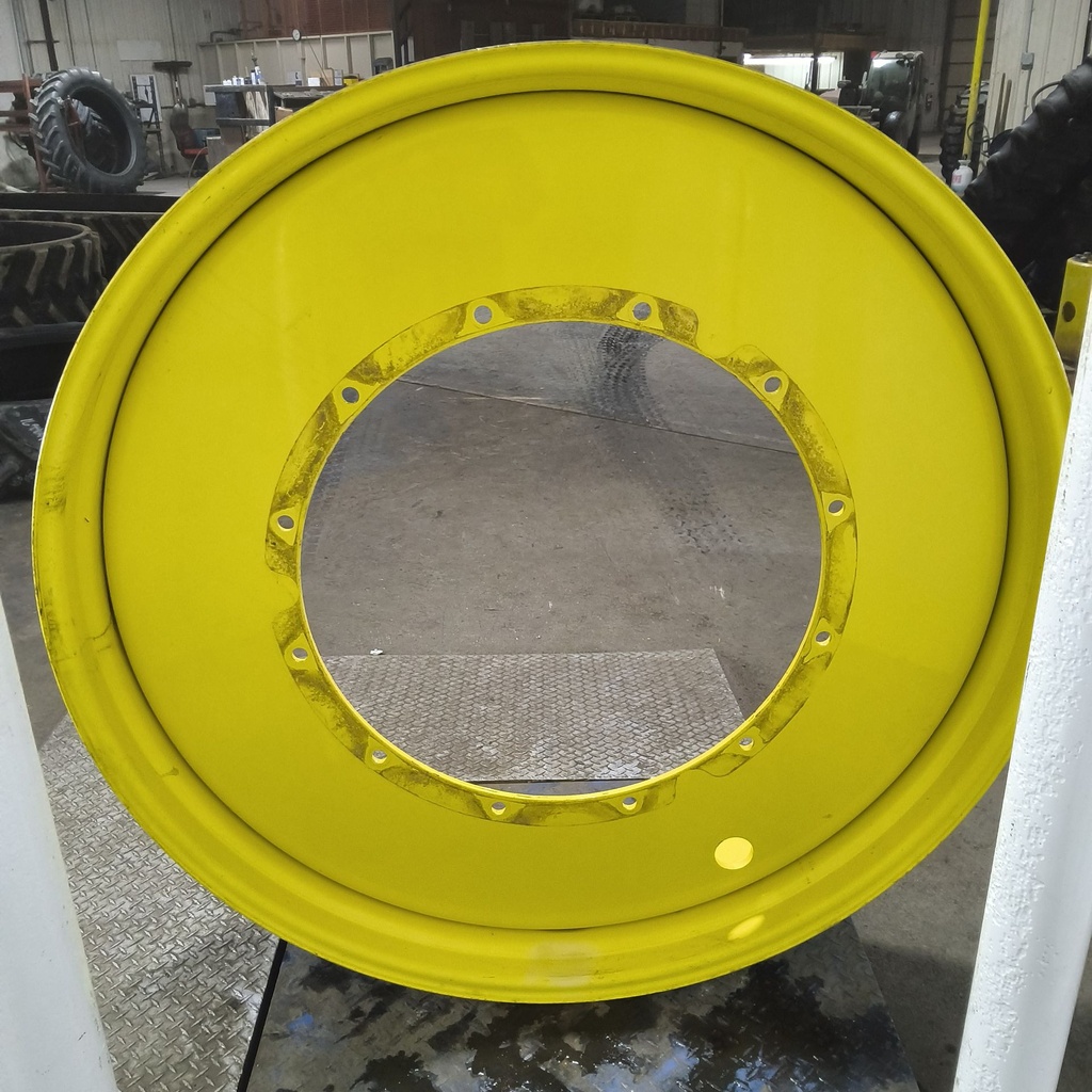 12"W x 54"D, John Deere Yellow 12-Hole Stub Disc , -3.25" Offset