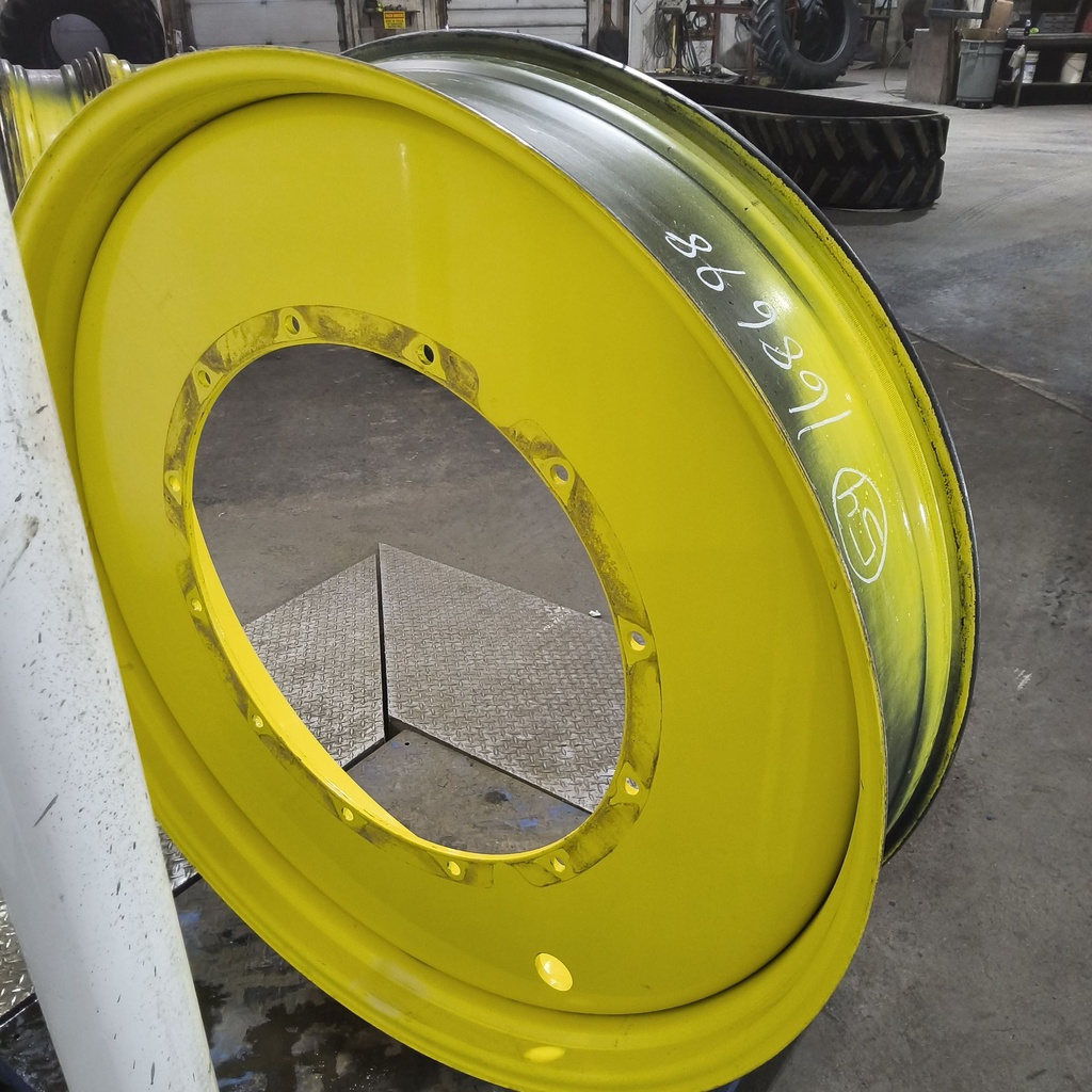 12"W x 54"D, John Deere Yellow 12-Hole Stub Disc , -3.25" Offset