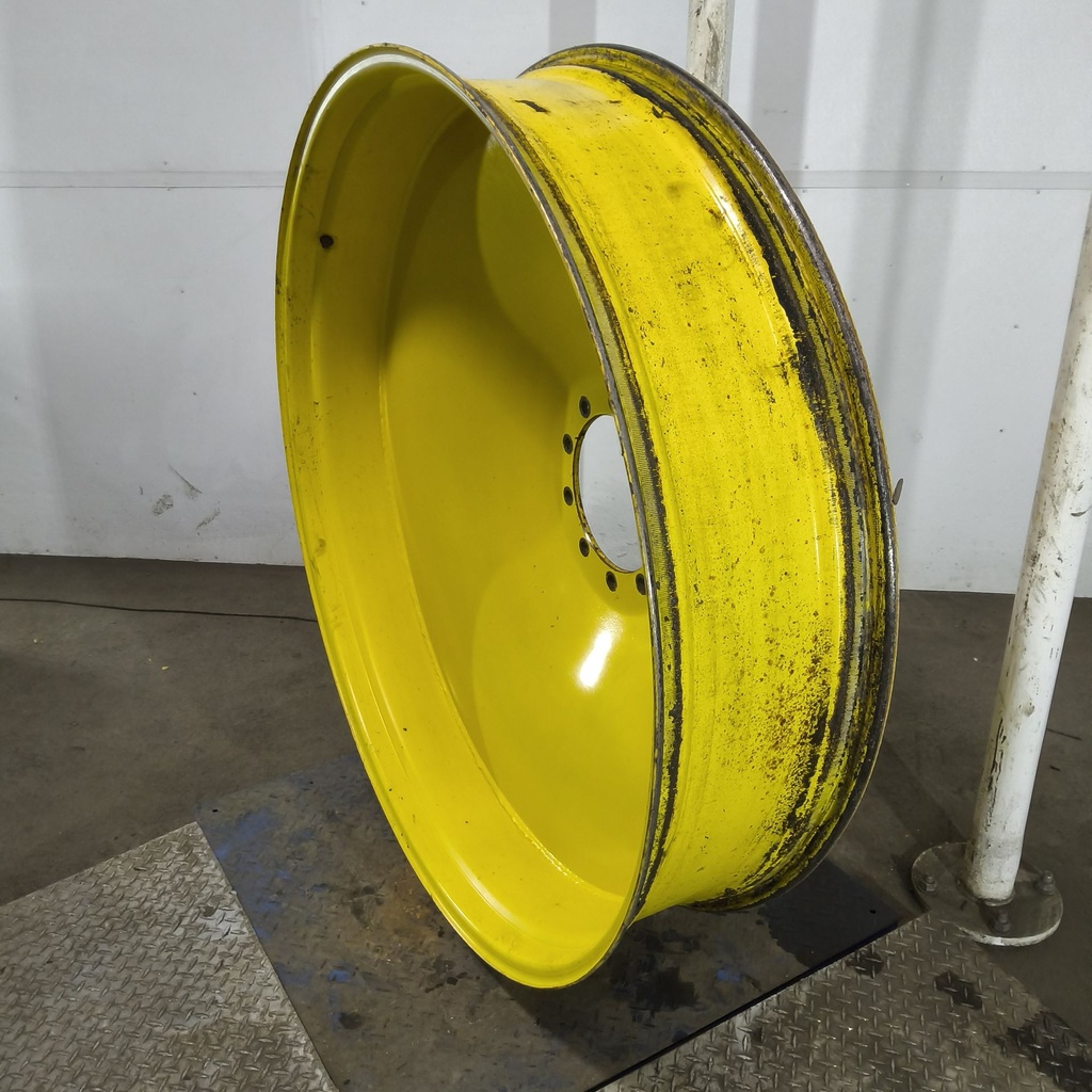 12"W x 54"D, John Deere Yellow 10-Hole Spun Disc , -9.12" Offset
