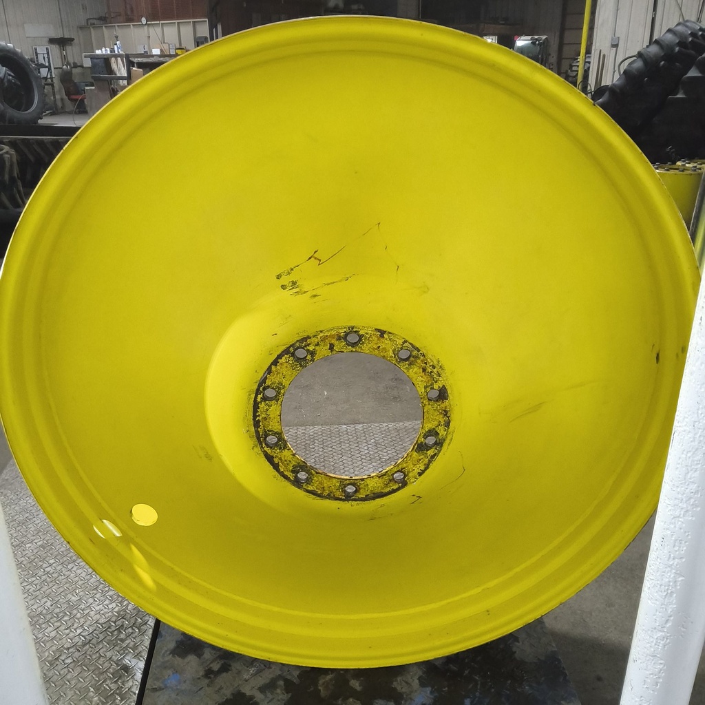 12"W x 54"D, John Deere Yellow 10-Hole Spun Disc , -9.12" Offset