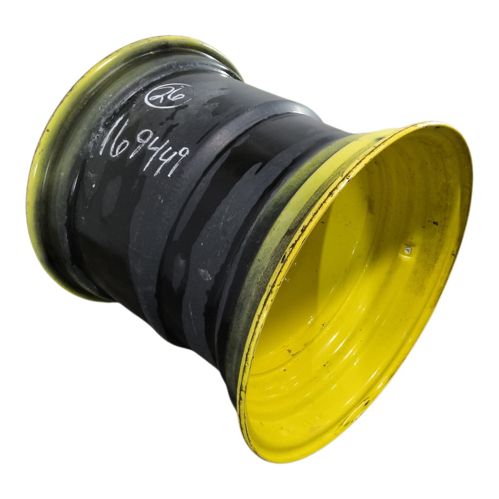 25"W x 26"D, John Deere Yellow 8-Hole Formed Plate , 1.75" Offset