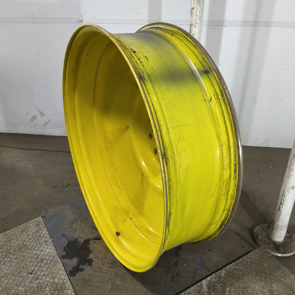 13"W x 46"D, John Deere Yellow 10-Hole Formed Plate , -9.25" Offset