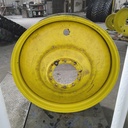 13"W x 46"D, John Deere Yellow 10-Hole Formed Plate , -9.25" Offset