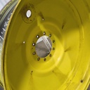 13"W x 46"D, John Deere Yellow 10-Hole Formed Plate , -9.25" Offset