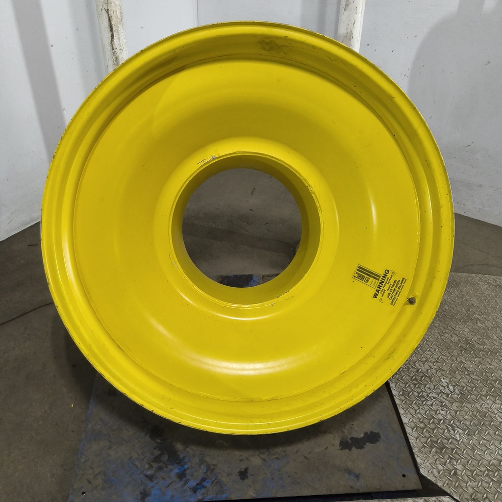 10"W x 42"D, John Deere Yellow 12-Hole FWA Direct Bolt Dual , -29.19" Offset